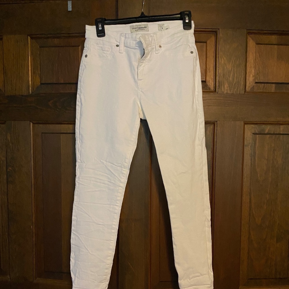 Lucky Brand white capri jeans size 4/27
